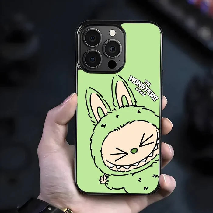 Cute Cartoon LABUBU Light Green Phone Case Suitable For iPhone PhoneShells