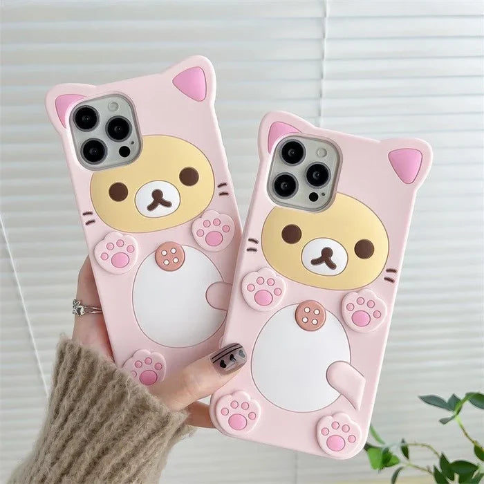 Cute Cat Bear Phone Case PhoneShells