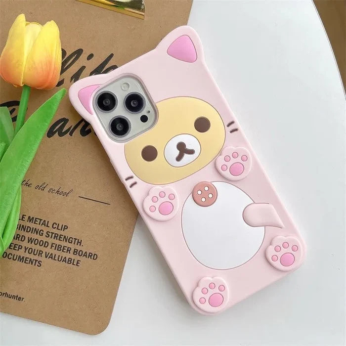 Cute Cat Bear Phone Case PhoneShells