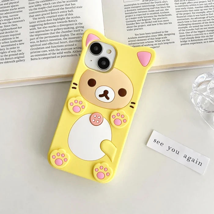 Cute Cat Bear Phone Case PhoneShells