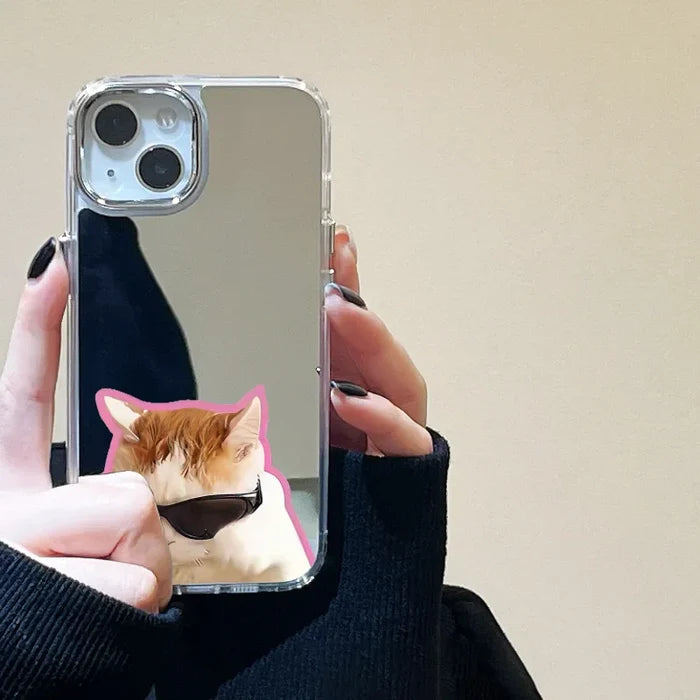 Cute Cat Soft Mirror Phone Case PhoneShells