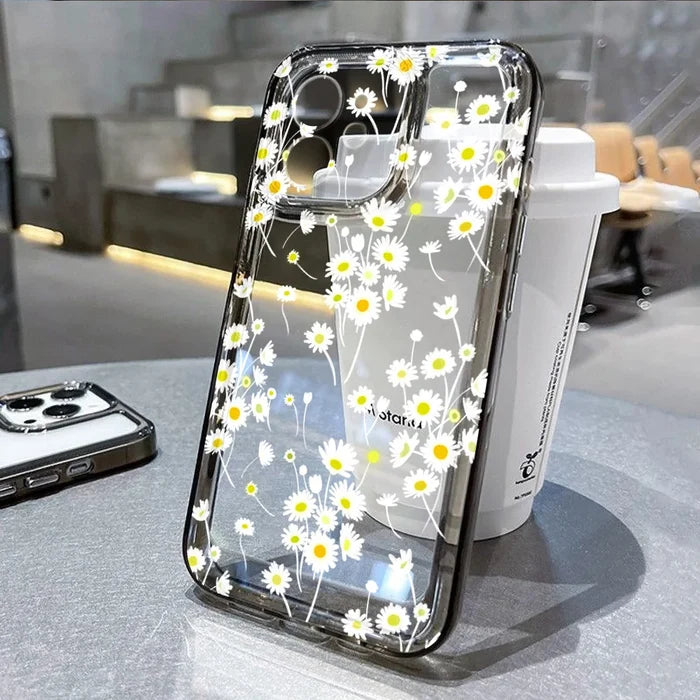 Cute Daisy Flowers Phone Case For iPhone PhoneShells
