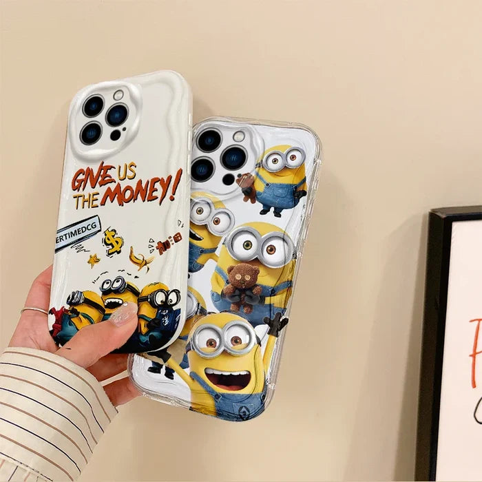 Cute Minions Cartoon Wave Phone Case PhoneShells