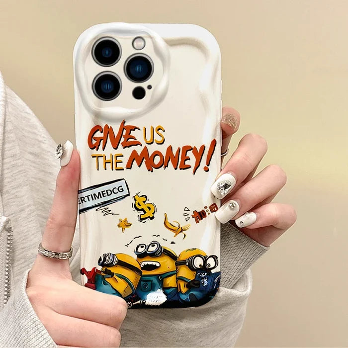 Cute Minions Cartoon Wave Phone Case PhoneShells