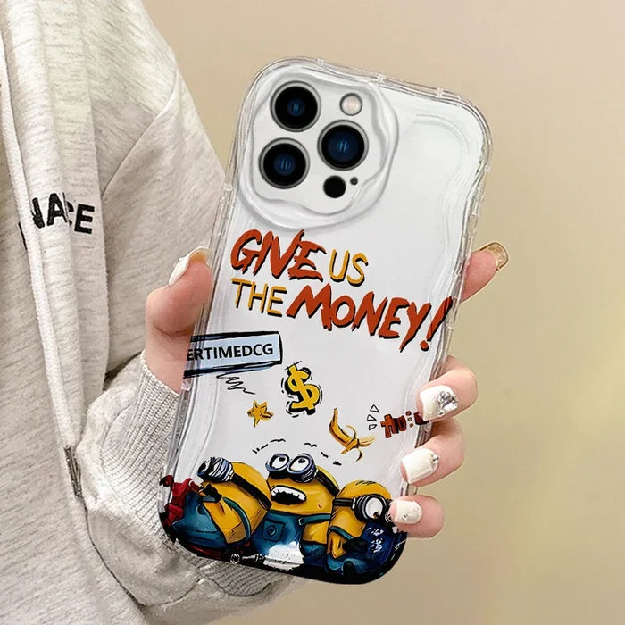 Cute Minions Cartoon Wave Phone Case PhoneShells
