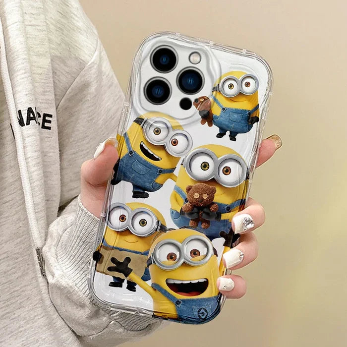 Cute Minions Cartoon Wave Phone Case PhoneShells