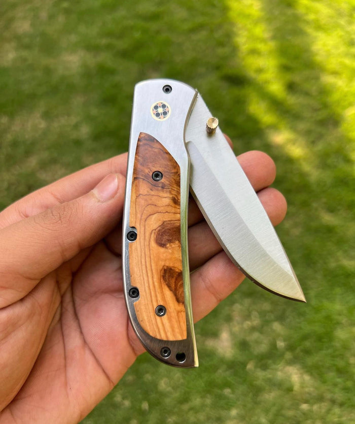 D2 steel Blade EDC Folding Pocket Knife cskforged