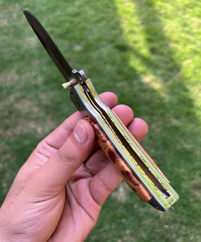 D2 steel Blade EDC Folding Pocket Knife cskforged