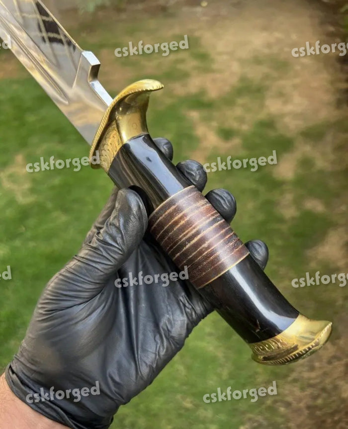 D2 Steel Dundee| Blood Grooveds Knife cskforged