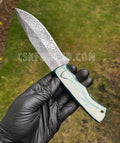 D2 Steel Full Tang Laser Engraved Blade Hunting knife cskforged