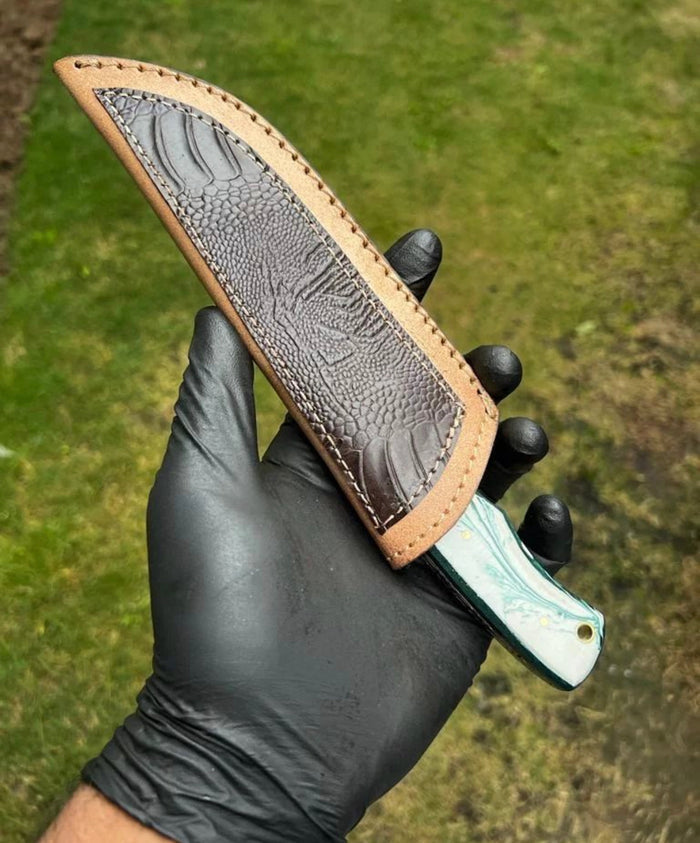 D2 Steel Full Tang Laser Engraved Blade Hunting knife cskforged