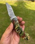 Damascus Blade EDC Folding Pocket Knife cskforged