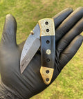 Damascus Blade EDC Pocket Knife cskforged