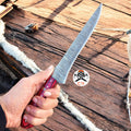 Damascus Fillet Knife – Redwood Elegance Mastercraft Fish Knife cskforged