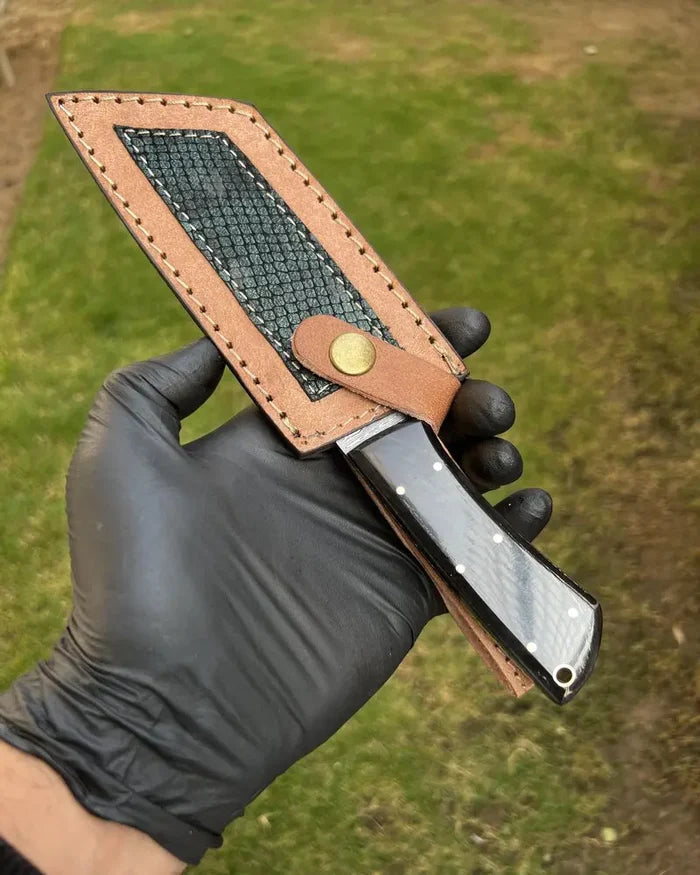 Damascus Handmade Tanto knife cskforged