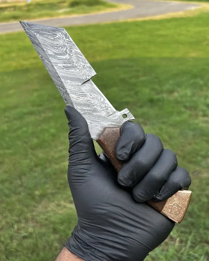 Damascus Hunting Buffalo knife cskforged