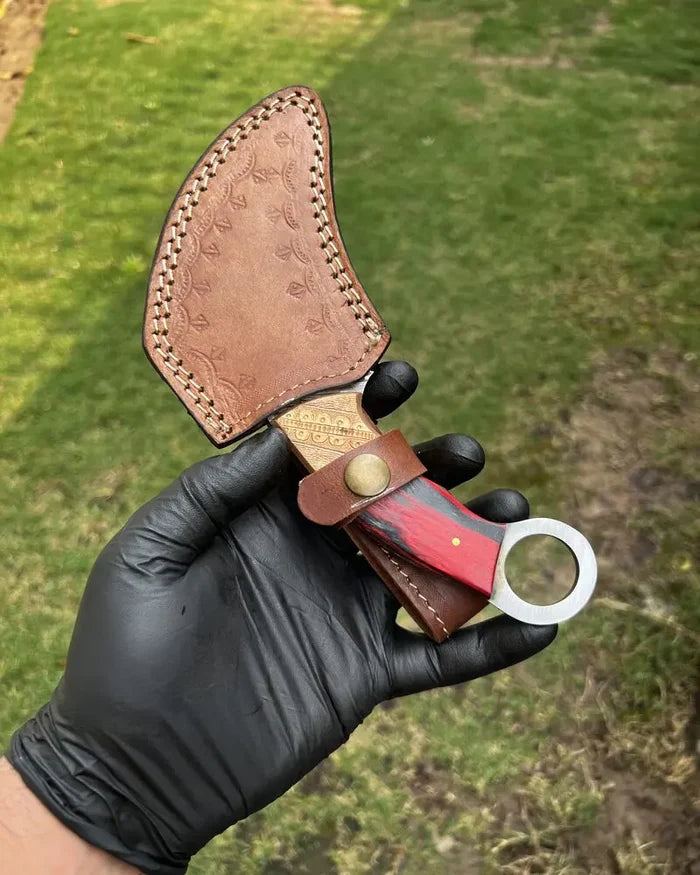 Damascus Karambit knife cskforged