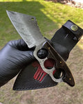 Damascus Knuckle Knife cskforged