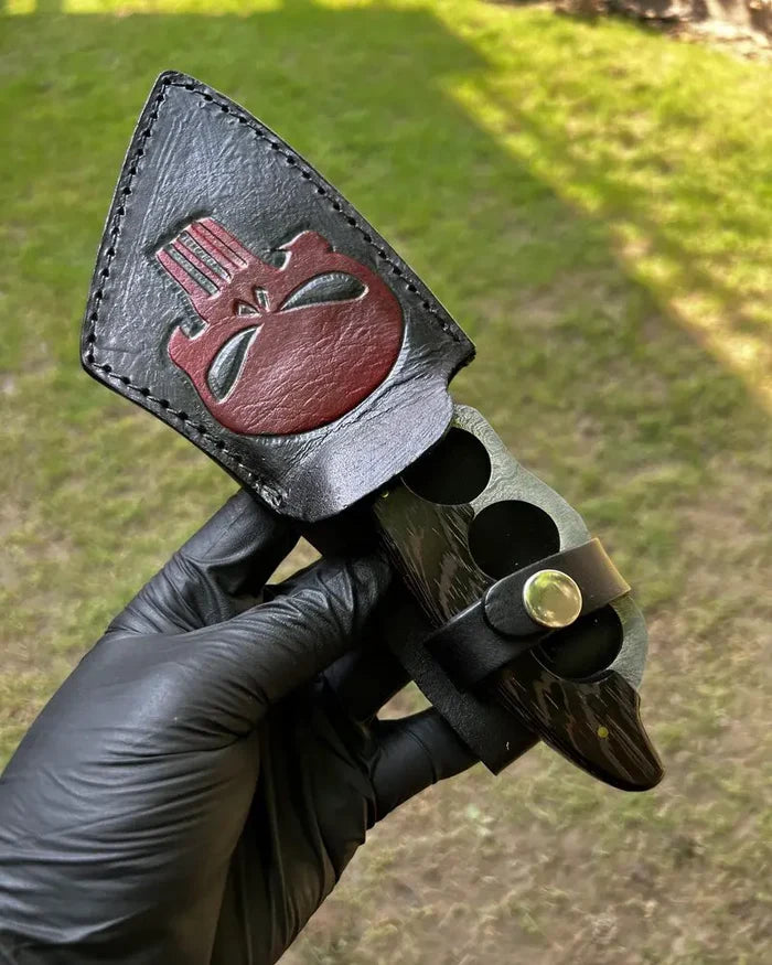 Damascus Knuckle Knife cskforged