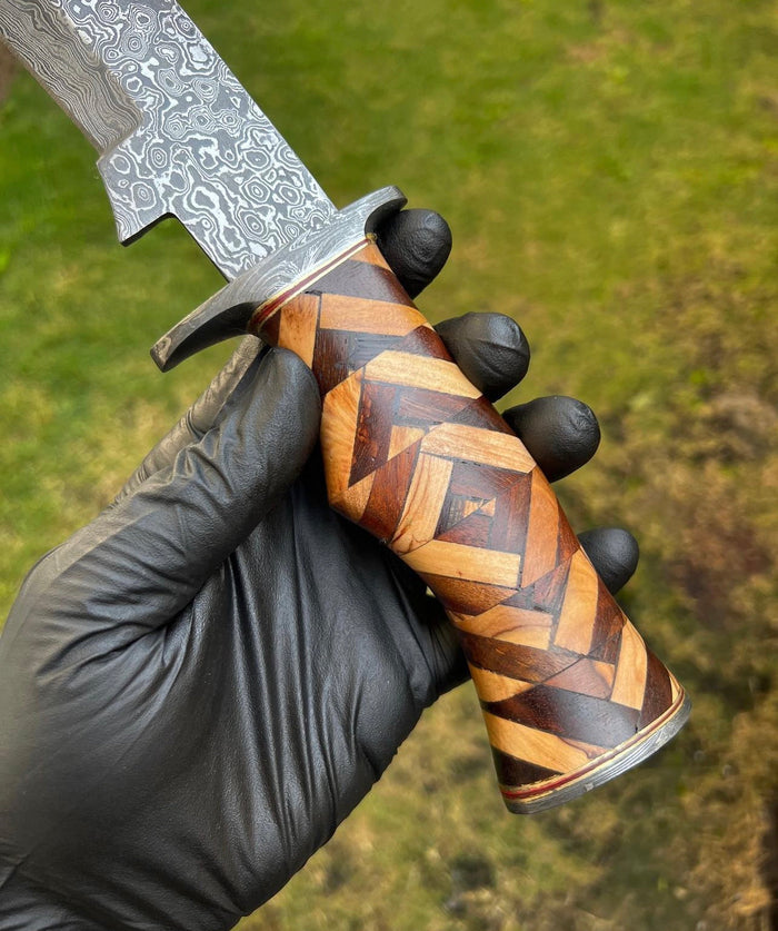 Damascus Steel Camping knife cskforged