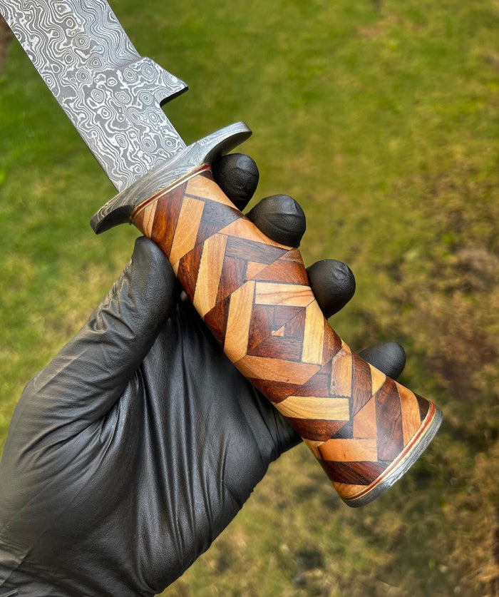 Damascus Steel Camping knife cskforged