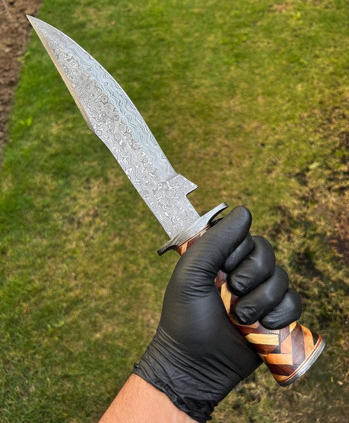 Damascus Steel Camping knife cskforged