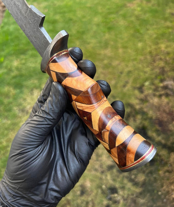 Damascus Steel Camping knife cskforged