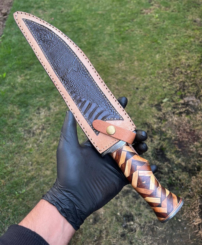 Damascus Steel Camping knife cskforged