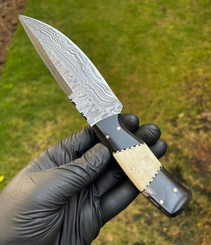 Damascus Steel Hunting Knife cskforged