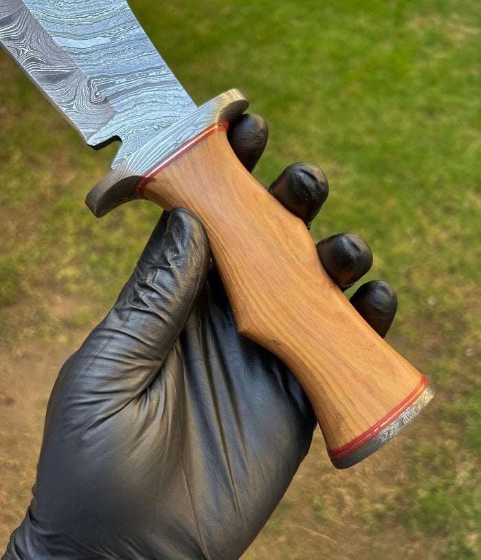 Damascus Steel Hunting Knife cskforged