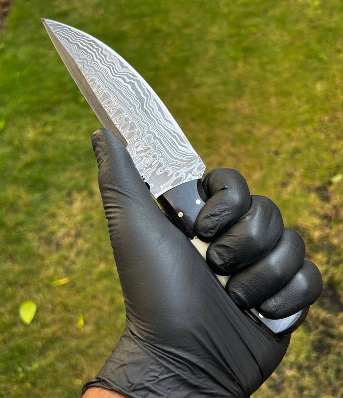 Damascus Steel Hunting Knife cskforged