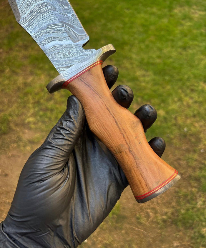 Damascus Steel Hunting Knife cskforged