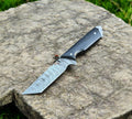 Damascus Steel Tactical Tanto Knife – Full Tang Hunting & Survival Blade with G10 Handle cskforged