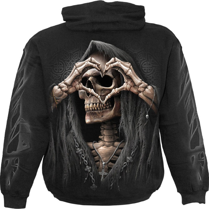 DARK LOVE - Hoody Black Spiral USA