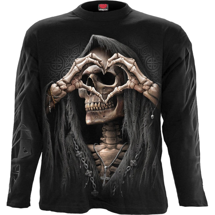 DARK LOVE - Longsleeve T-Shirt Black Spiral USA