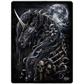 DARK UNICORN - Fleece Blanket with Double Sided Print Spiral USA