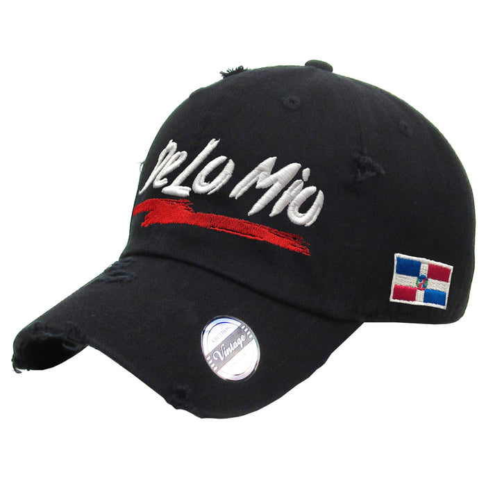 "De lo mio" embroidered  logo Dominican Vintage Hat Peligro Sports