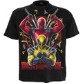 DEADPOOL - WOLVERINE BULLSEYE - T-Shirt Black Spiral USA