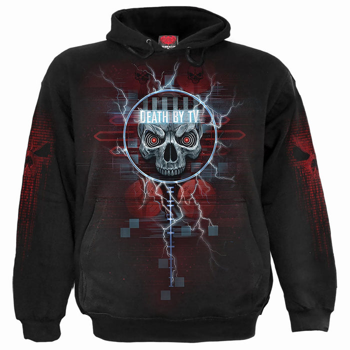 DEATH BY TV - Hoody Black Spiral USA