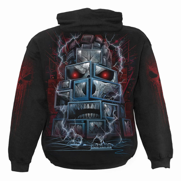 DEATH BY TV - Hoody Black Spiral USA