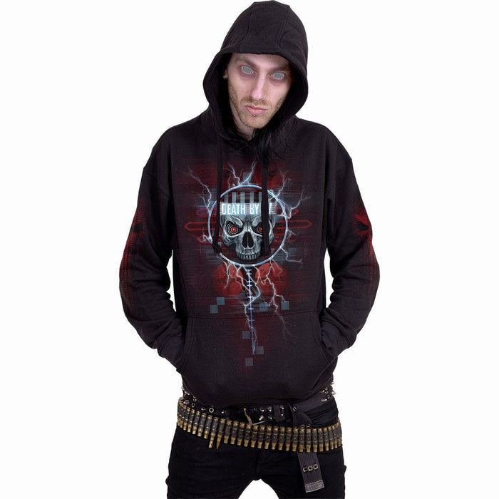DEATH BY TV - Hoody Black Spiral USA