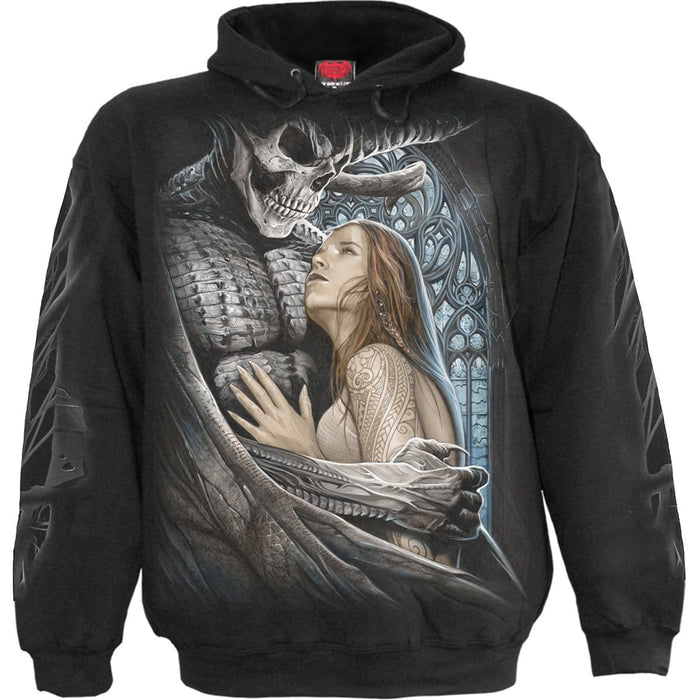 DEVIL BEAUTY - Hoody Black Spiral USA