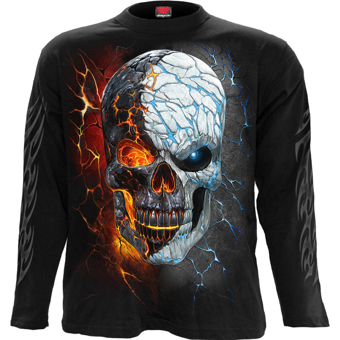 DIVIDED SOUL - Longsleeve T-Shirt Black Spiral USA