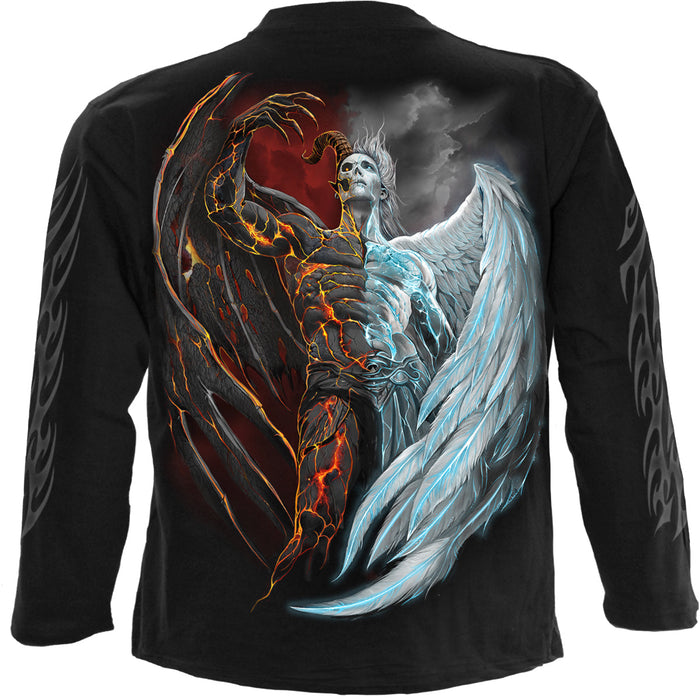 DIVIDED SOUL - Longsleeve T-Shirt Black Spiral USA