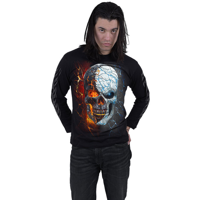 DIVIDED SOUL - Longsleeve T-Shirt Black Spiral USA