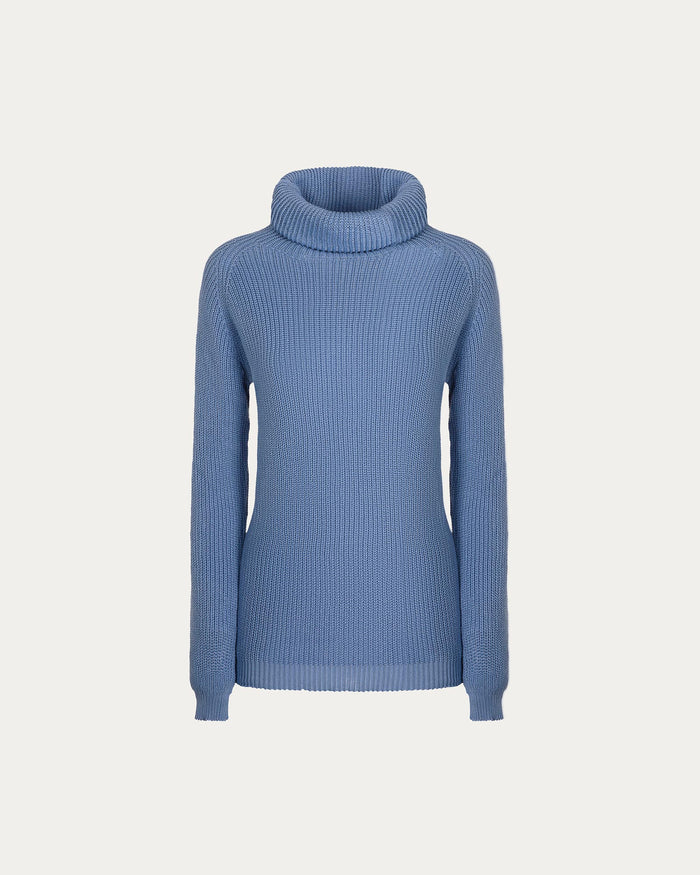 Dolcevita in cotone organico cielo