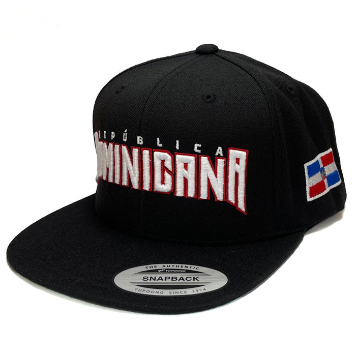 Dominican Republic SnapBack Black hat Peligro Sports