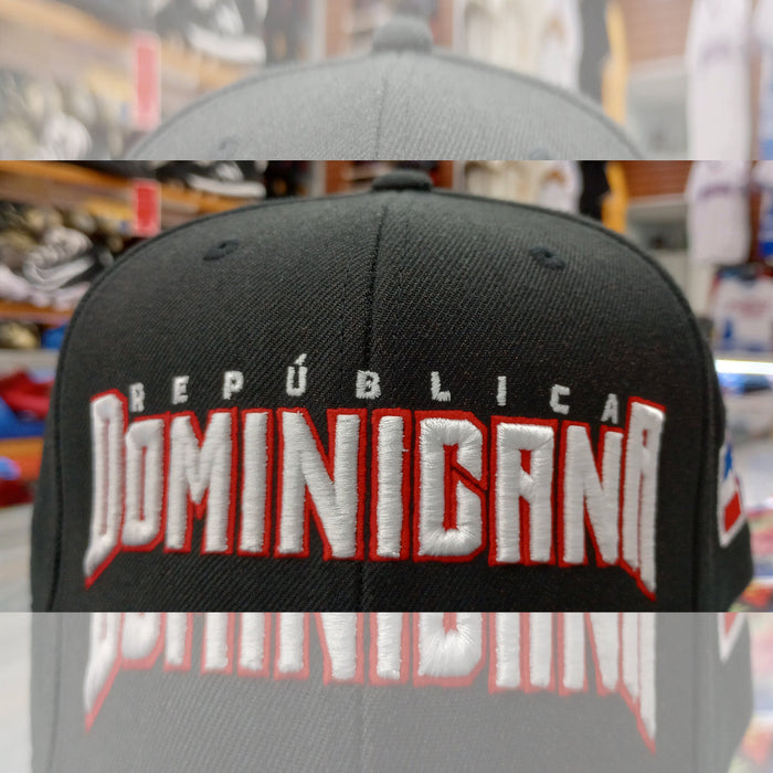 Dominican Republic SnapBack Black hat Peligro Sports