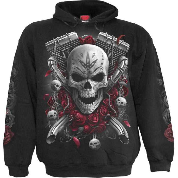 DOTD BIKERS - Hoody Black Spiral USA