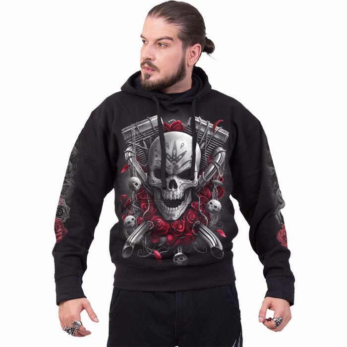 DOTD BIKERS - Hoody Black Spiral USA